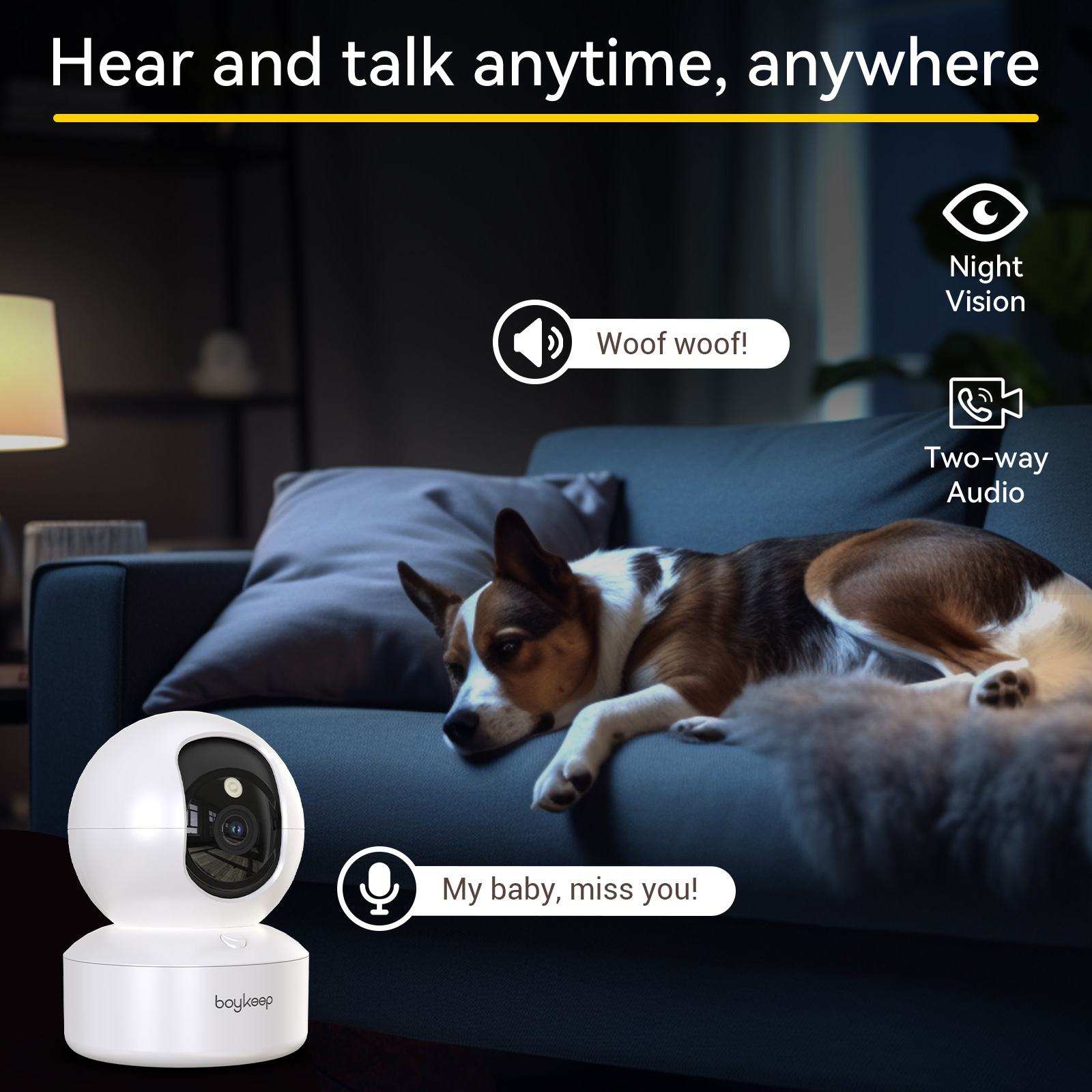 Boykeep 2K Pet Dog Camera with - Eufy Camera E220 recension och pris